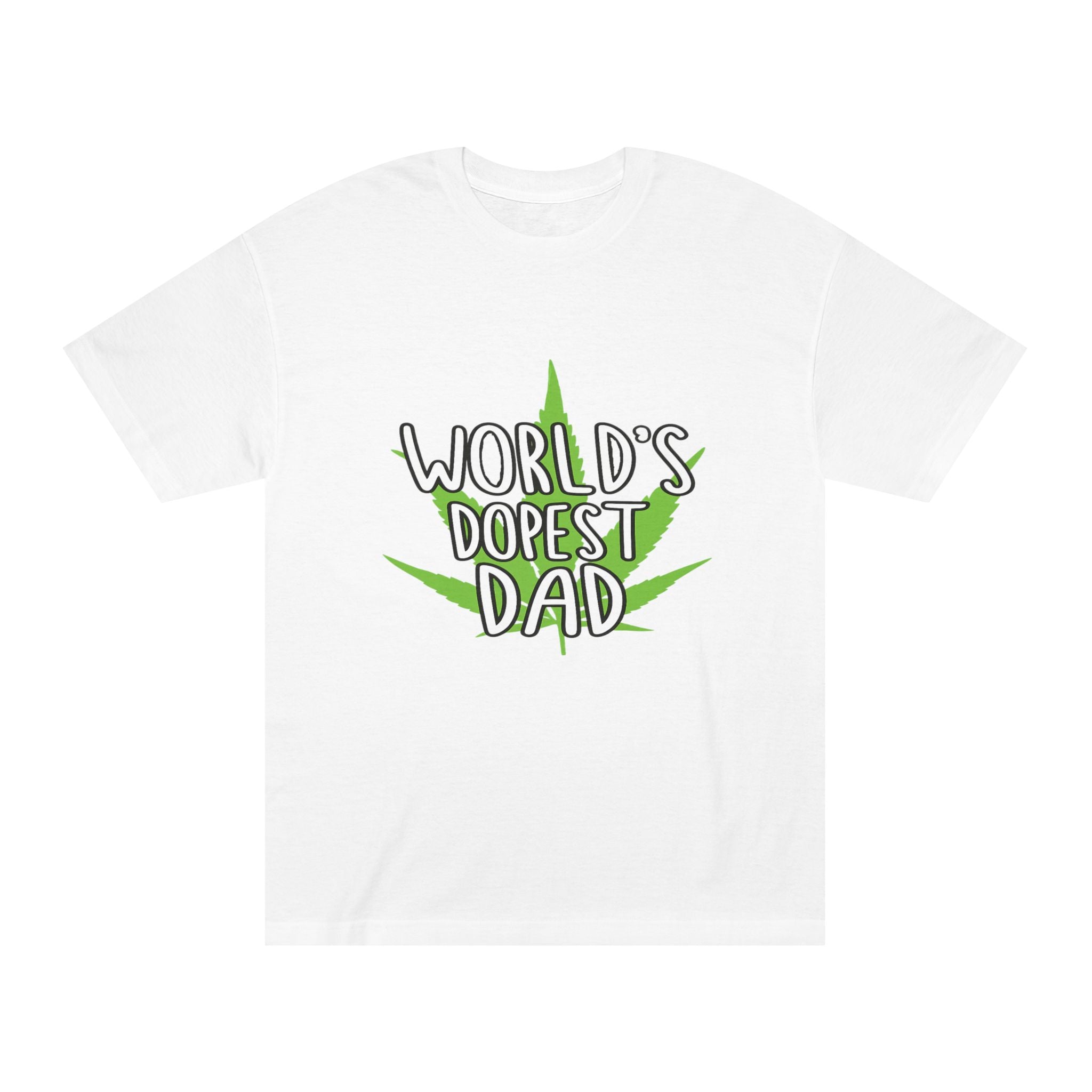 World's Dopest Dad T-Shirt — Cannabis Leaf Father's Day Tee