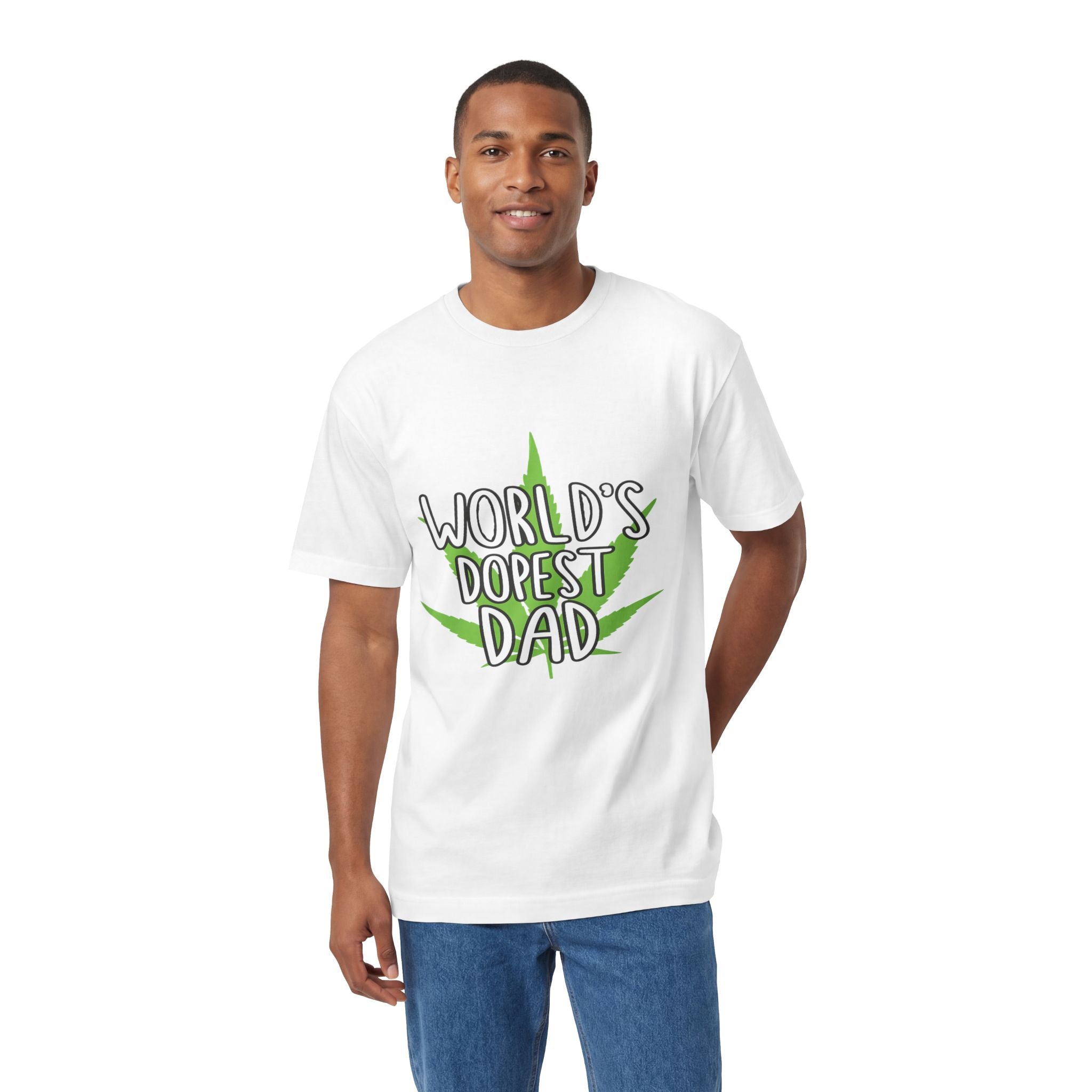 World's Dopest Dad T-Shirt — Cannabis Leaf Father's Day Tee